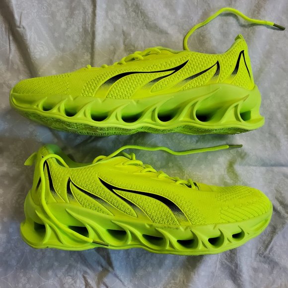 Shein Fire Cloud Running Shoes - Fluorescent Yellow - Size Mens 44 (US Sz 11) main image 10